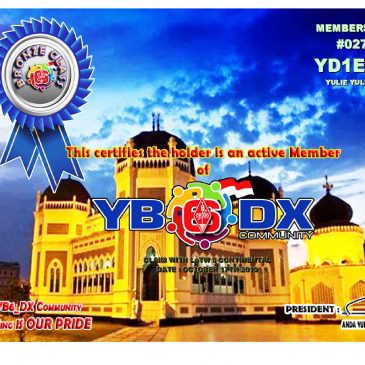 WELCOME YD1EPX AS YB6_DXCom#027