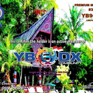 WELCOME YB9OBQ AS YB6_DXCom#366