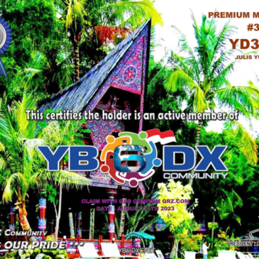 WELCOME YD3BTX AS YB6_DXCom#376